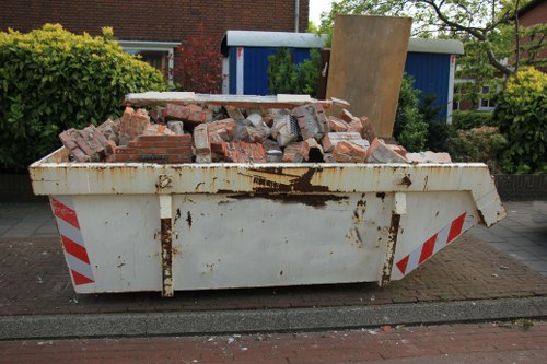 Team of junk waste removal professionals